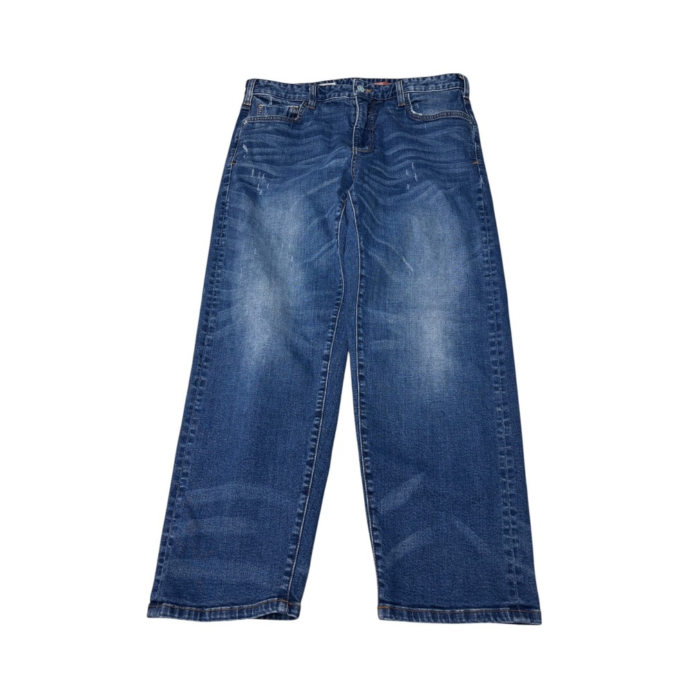 Pilcro and the Letterpress The Borrowed Wide Leg Jeans Blue Women 30X26 Made USA